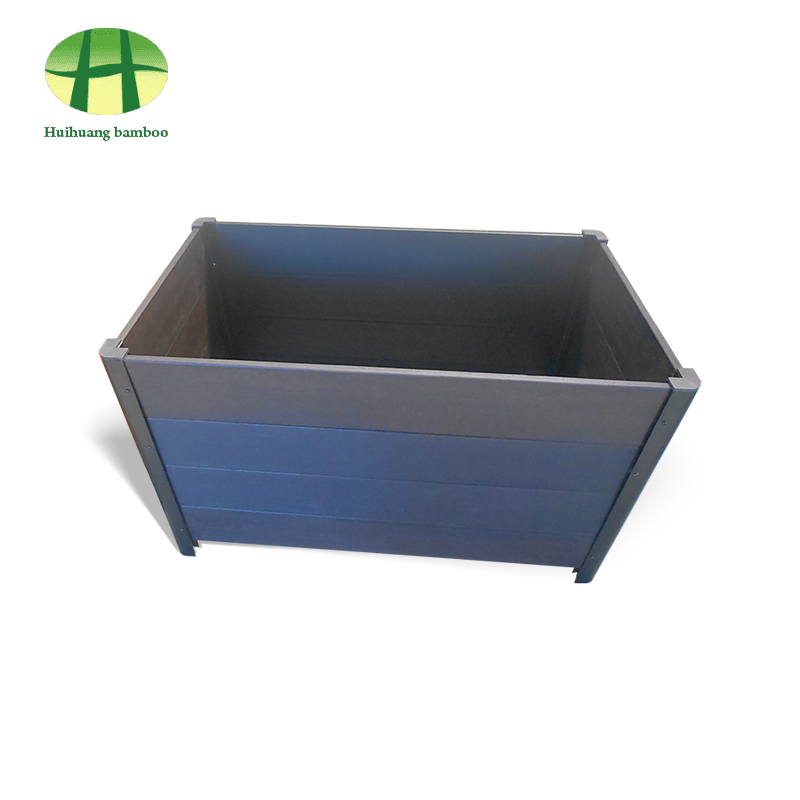 Utomhus väderbeständigt bambu planter komposit trä planteringslåda