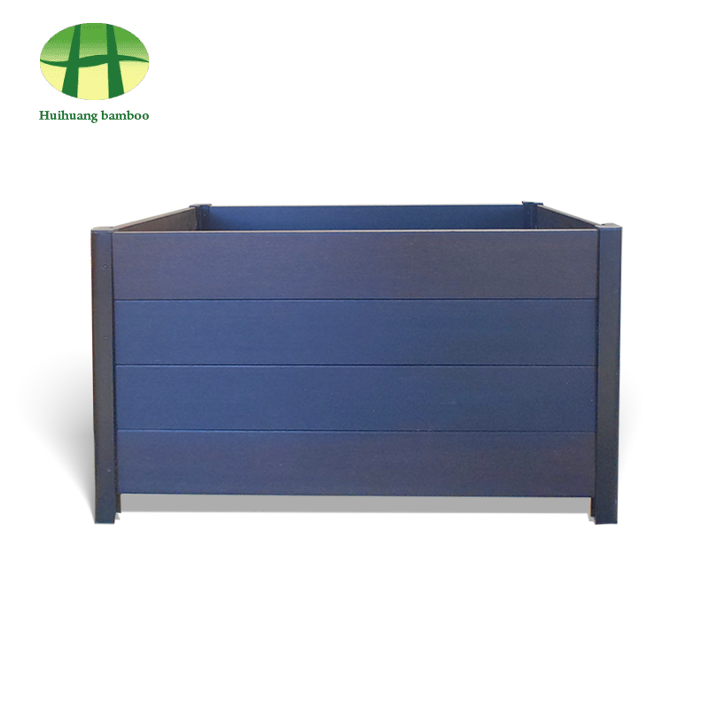 Utomhus väderbeständigt bambu planter komposit trä planteringslåda