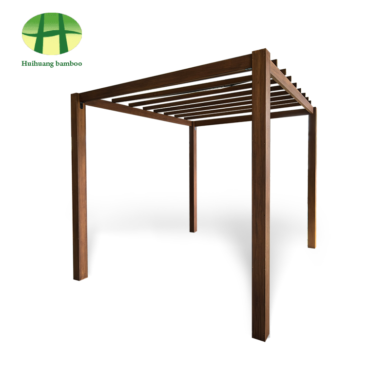 Modern utomhus trädgård komposit bambu pergola utomhus jalusi pergola